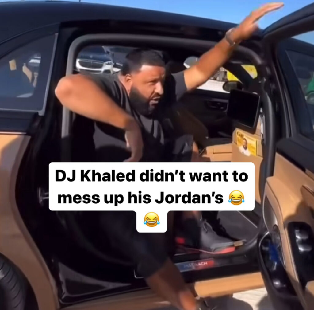DJ Khaled przenoszony na rękach ochroniarzy