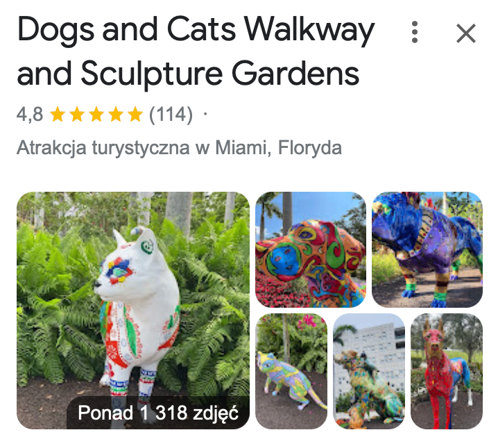 Dogs and Cats Walkway and Sculpture Gardens