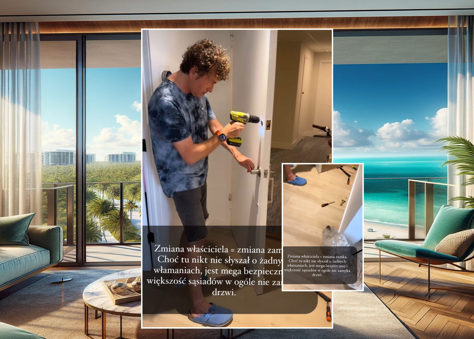 Agata Rubik przyłapała Piotra Rubika: zamiast batuty miał w ręku wiertarkę Agata Rubik przyłapała Piotra Rubika, zamiast batuty miał w ręku wiertarkę