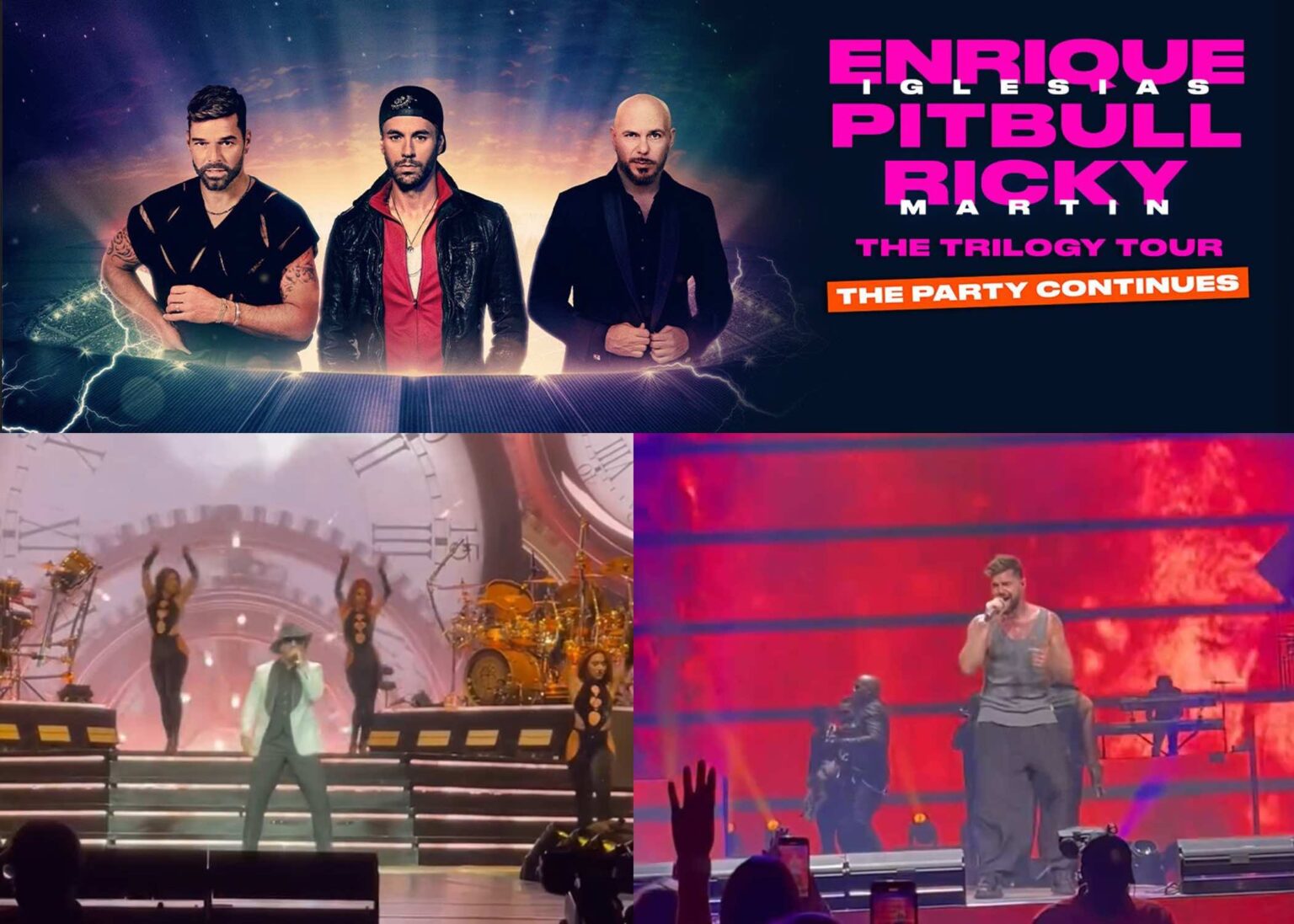 Muzyczne Tornado w sercu Florydy: The Trilogy Tour w akcji Enrique Iglesias, Ricky Martin, Pitbull The Trilogy Tour