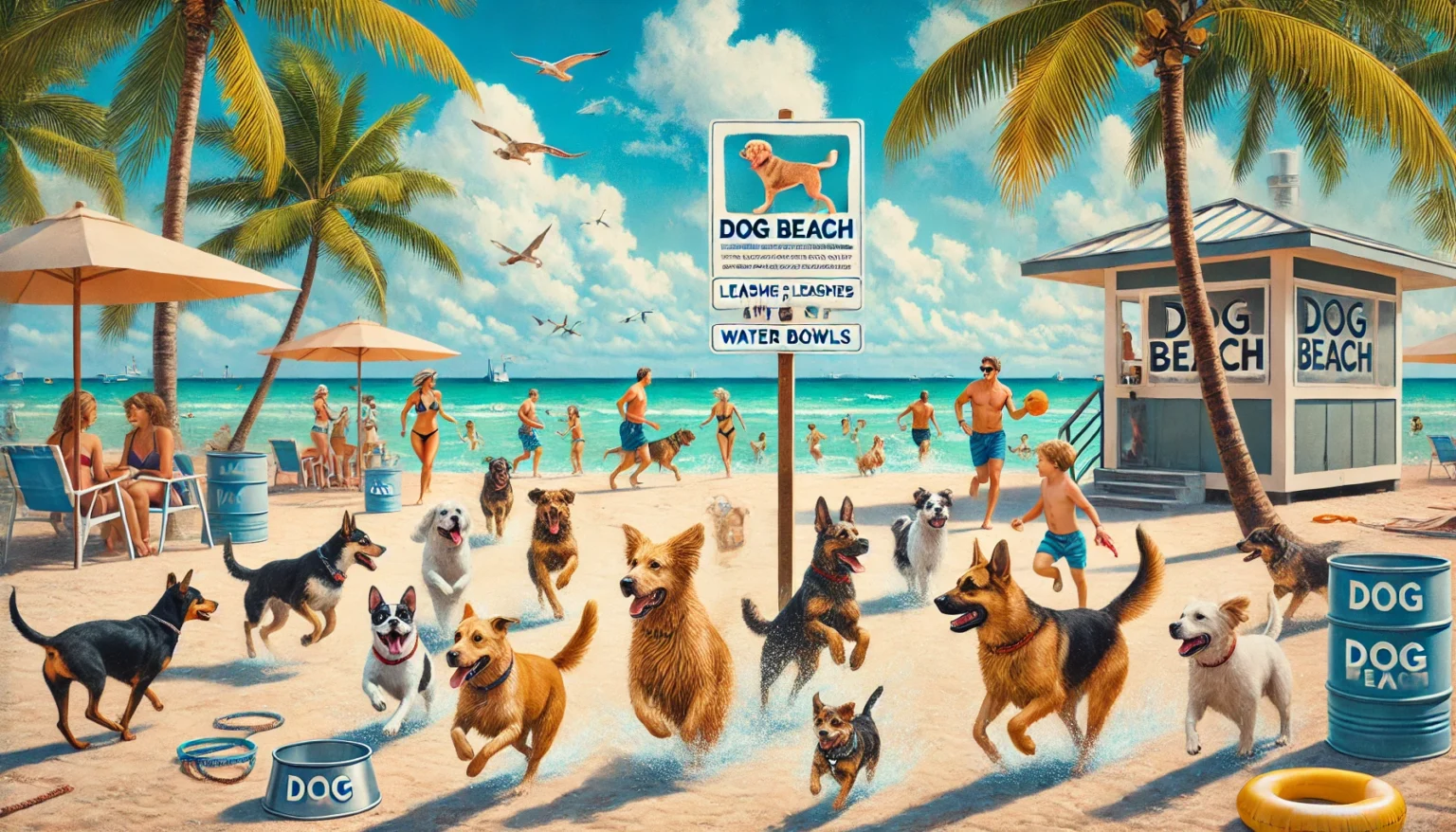 Miami Beach otwiera dwa nowe plaże dla psów: Więcej miejsca na wspólną zabawę Dog Beach