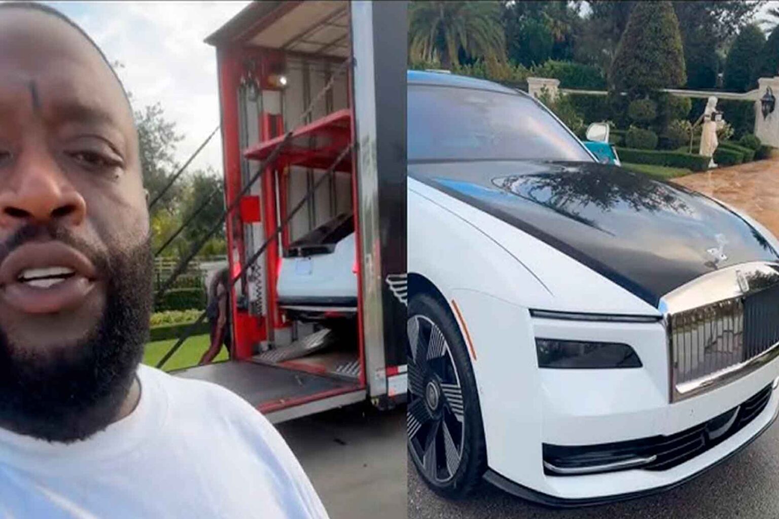 Nowy Rolls-Royce Spectre Ricka Rossa: Kosmiczny Luksus z Gwiazdami w Popielniczce RichForever Ricky Ross Spectre